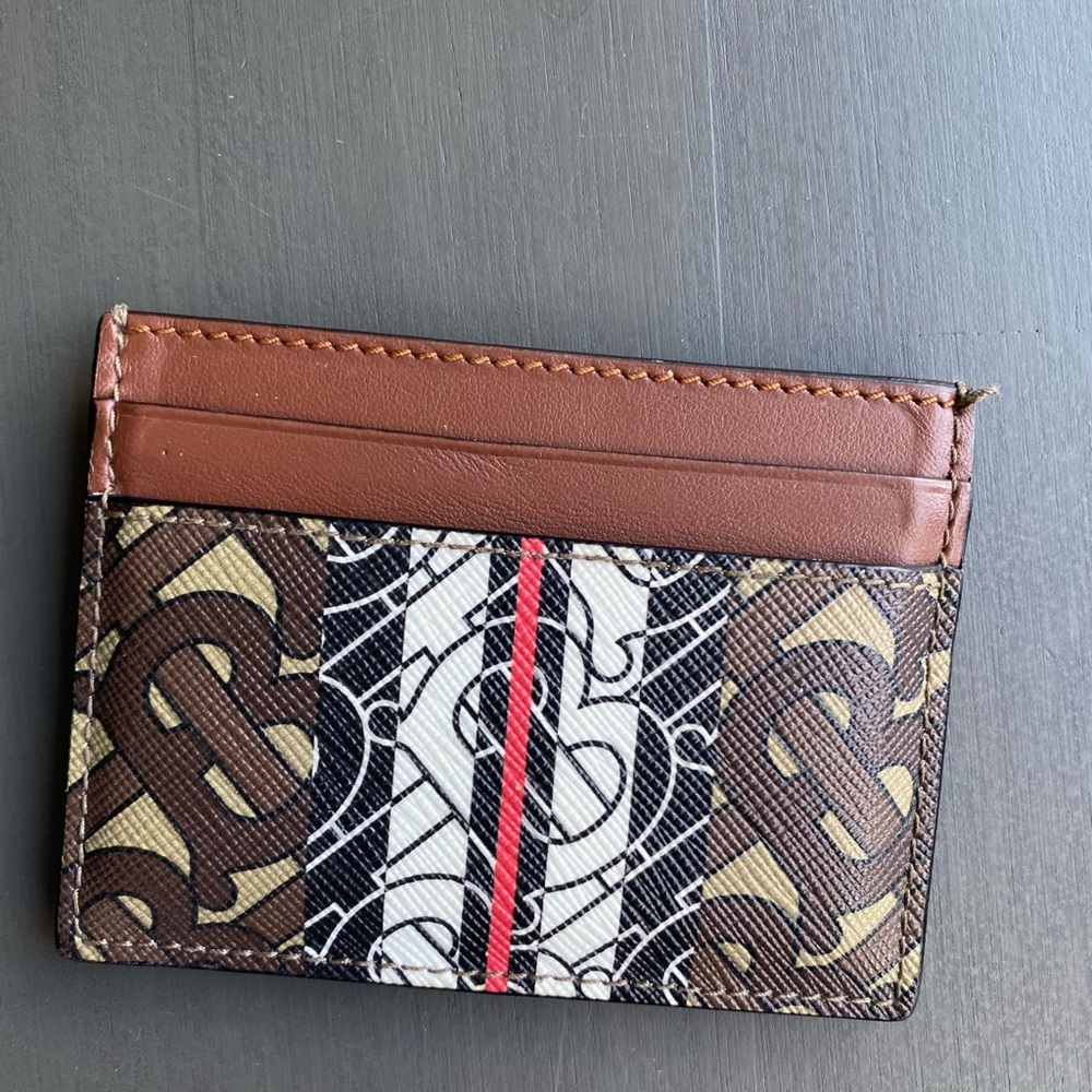 Burberry graphic card holder wallet